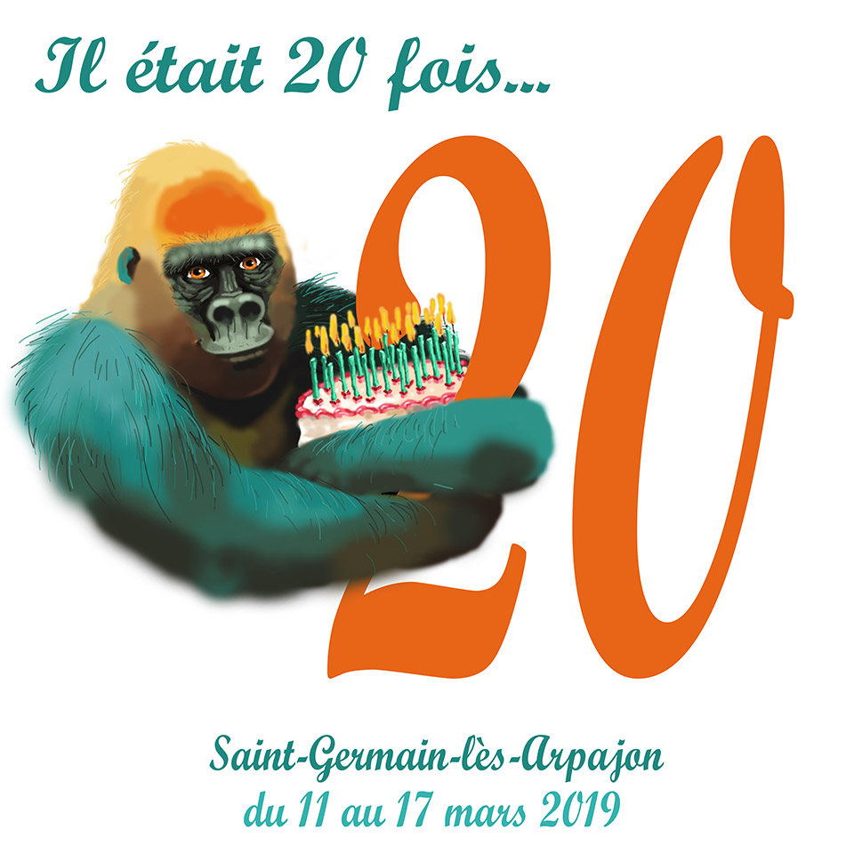 Il était 20 fois ... Illustration gorille