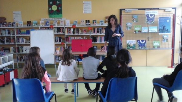 La médiathèque Les lavandières à Leuville-sur-Orge a reçu Marie Lescroart, mercredi 9 mars 2022.