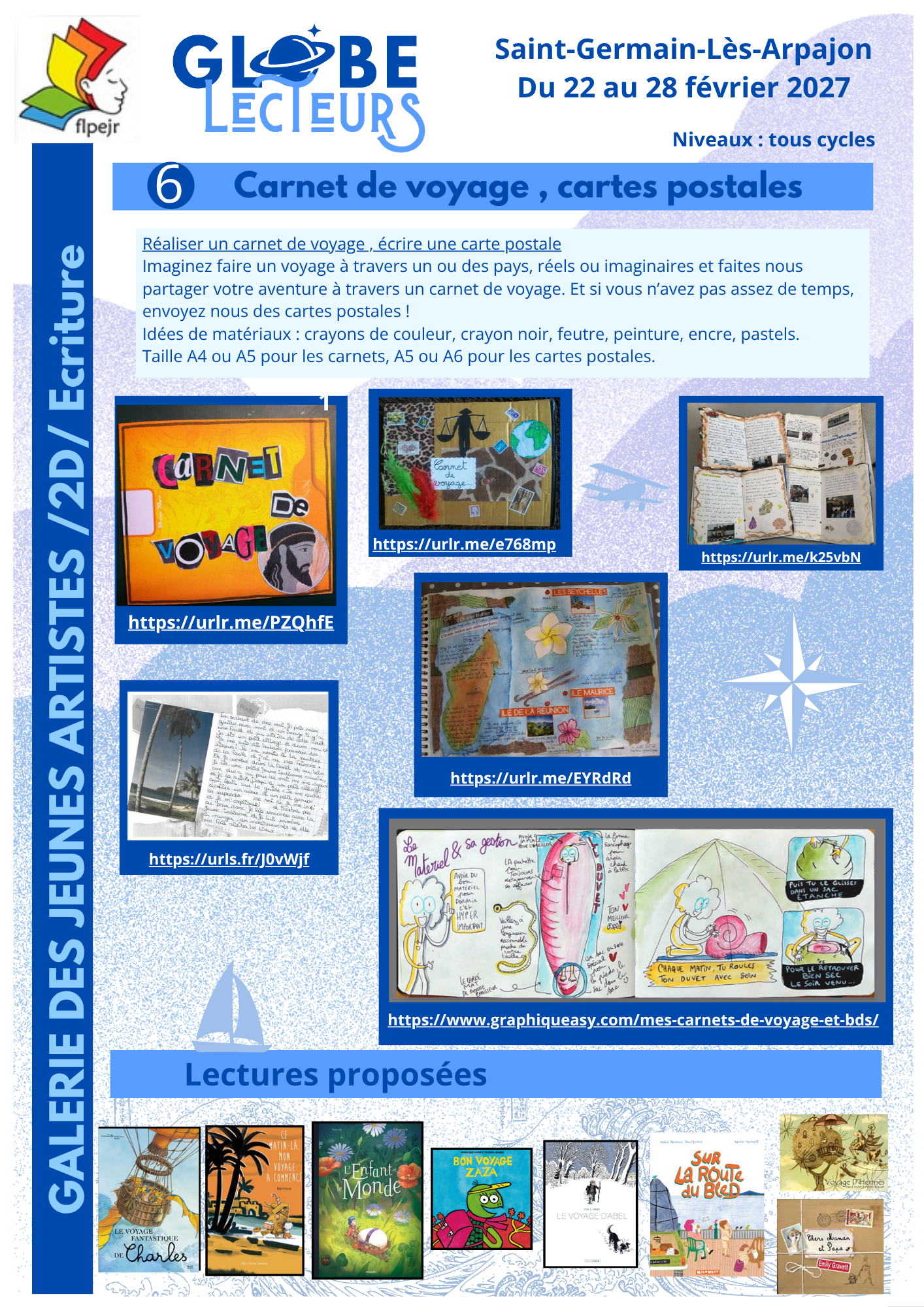 Galerie 6 carnet de voyage cartes postales
